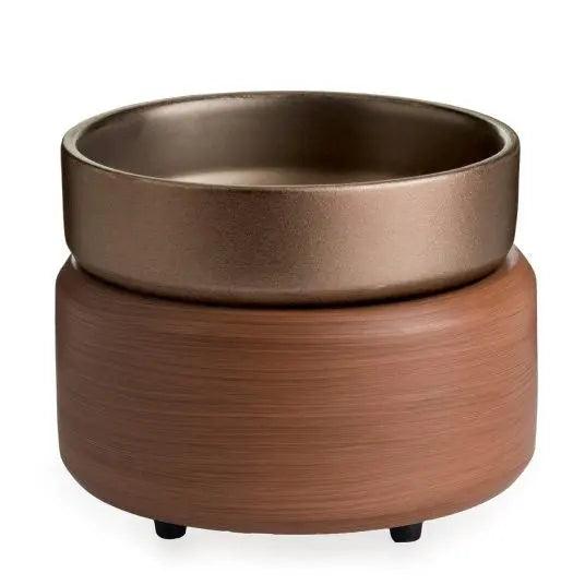 Walnut Pewter Wax Warmer