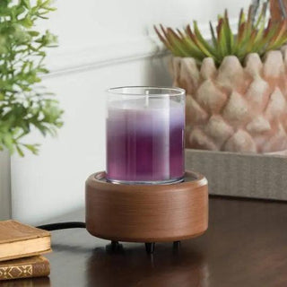 Walnut Pewter Wax Warmer